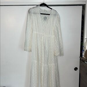 NWT White Lace Boho Dress